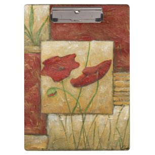 Porte-bloc Peinture florale avec les courses évidentes de