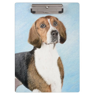 Porte-bloc Peinture Foxhound en anglais - Joli art original c