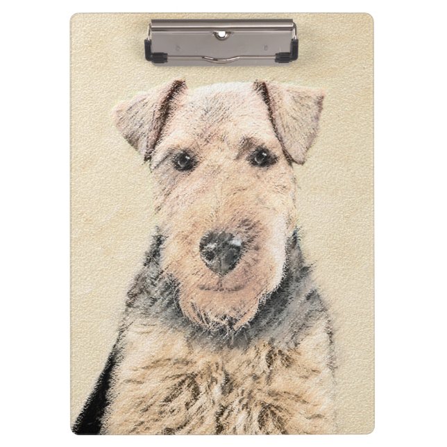 Porte-bloc Peinture galloise Terrier - Cute Original Chien Ar (Devant)
