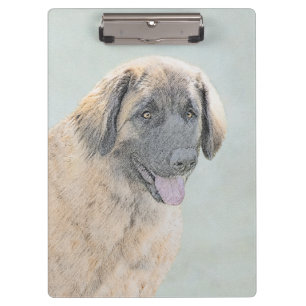 Porte-bloc Peinture Leonberger - Joli art original chien