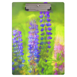 Porte-bloc Peinture Lupine - Art Fleur Original