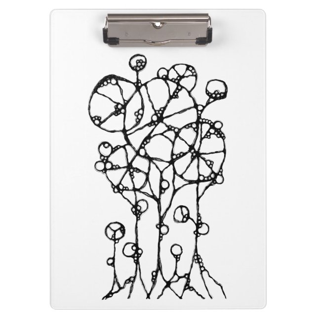 Porte-bloc Peinture manuelle - Groupe d'arbres abstraits 1 +  (Devant)