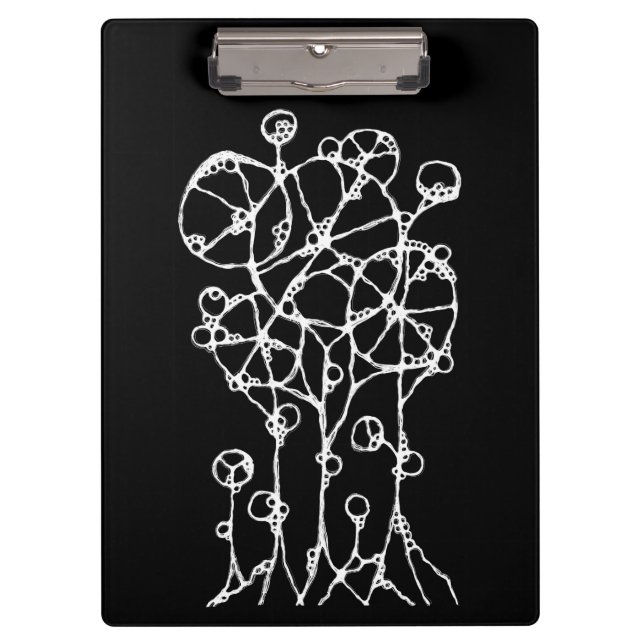 Porte-bloc Peinture manuelle - Groupe d'arbres abstraits 2 (Devant)