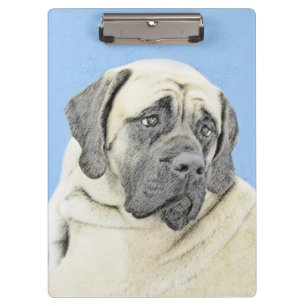 Porte-bloc Peinture Mastiff (Fawn) anglaise - Art Chien origi