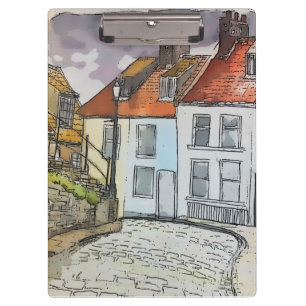 Porte-bloc Peinture originale des marches de Whitby Scarborou