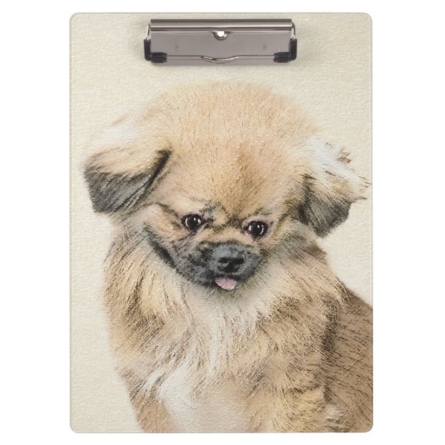 Porte-bloc Peinture Pekingese - Cute Original Chien Art (Devant)