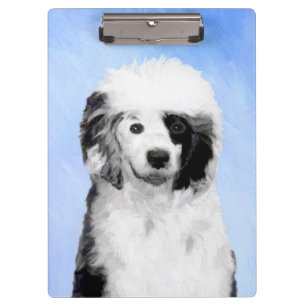 Porte-bloc Peinture Portugaise de Chien d'Eau - Art original 