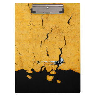 Porte-bloc Peinture roulotte jaune cramé