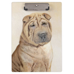 Porte-bloc Peinture Shar Pei - Cute Original Chien Art