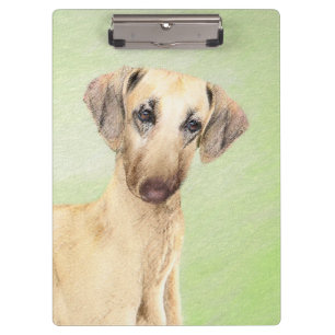 Porte-bloc Peinture Sloughis - Joli art original pour chien
