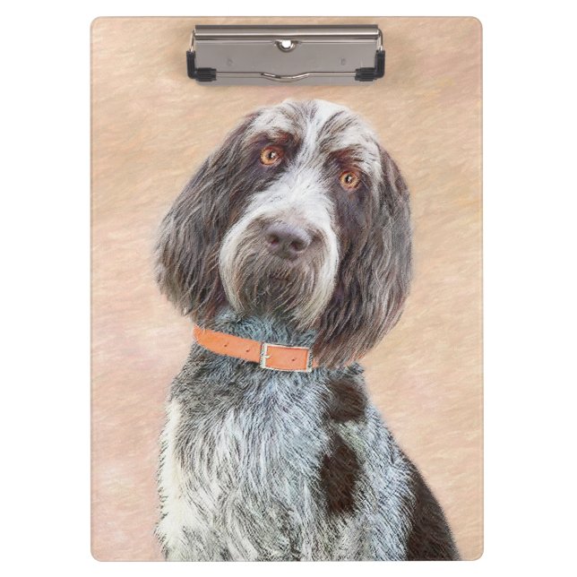 Porte-bloc Peinture Spinone Italiano - Belle Art Original Chi (Devant)