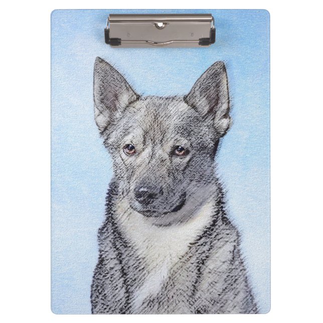 Porte-bloc Peinture Suédoise Vallhund - Cute Original Chien A (Devant)