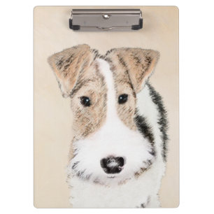 Porte-bloc Peinture Terrier de Renard de fil - Cute Original 