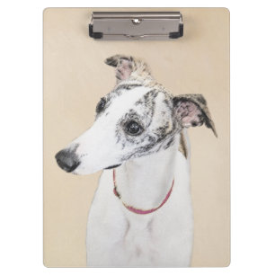Porte-bloc Peinture Whippet - Jolie art original chien