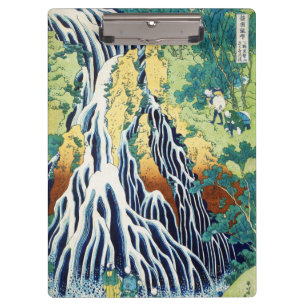 Porte-bloc Pèlerins à la cascade Kirifuri art japonais