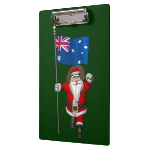 Porte-bloc Père Noël Avec L'Ensigne D'Australie