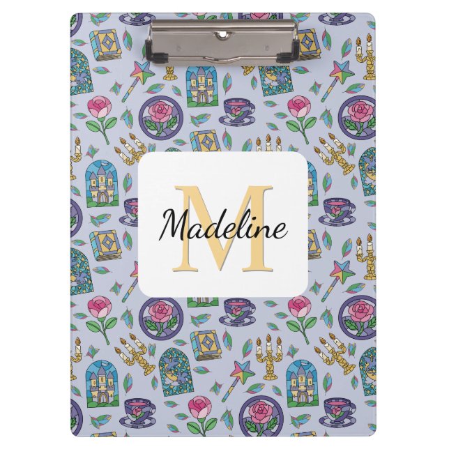 Porte-bloc Personalized Beauty and the Beast Book Girl (Devant)