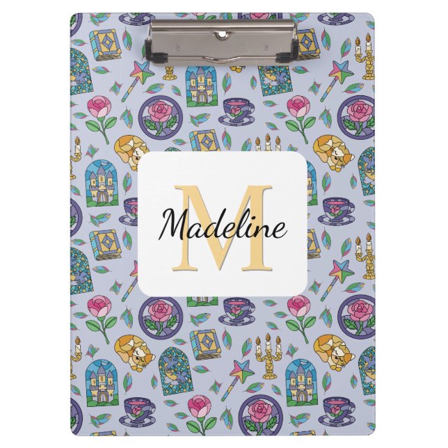 Porte-bloc Personalized Cats Beauty and the Beast Book Girl (Devant)