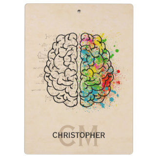 Porte-bloc Personnalisation du cerveau humain gauche et droit