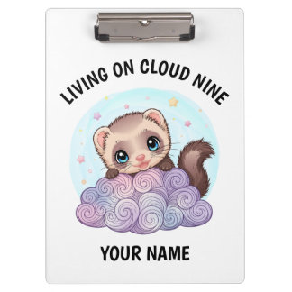 Porte-bloc personnalisé avec un furet mignon et te