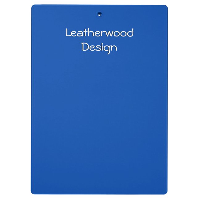 Porte-bloc personnalisé bleu cobalt (Dos)
