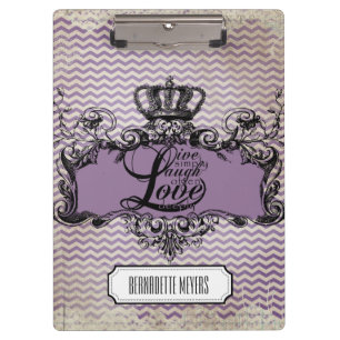 Porte-bloc Personnalisé Chevron Live Laugh Love Porte - bloc