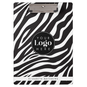 Porte-bloc Personnalisé Chic Zebra Imprimer Personnalisé Logo