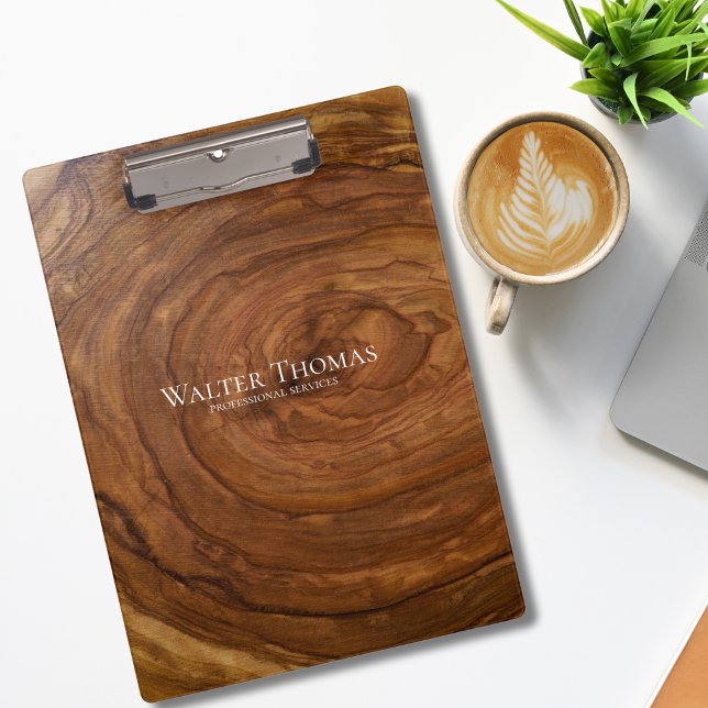Porte-bloc personnalisé en bois moderne élégant (Créateur téléchargé)