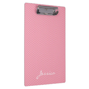 Porte-bloc personnalisé géométrique rose marron be