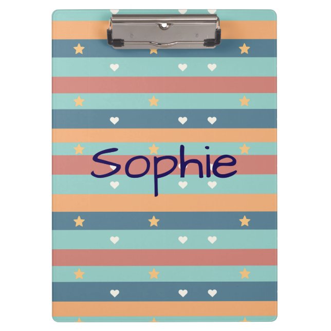 Porte-bloc personnalisé mignon avec nom (Devant)