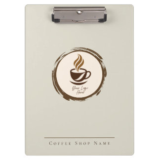 Porte-bloc personnalisé pour café avec logo et nom