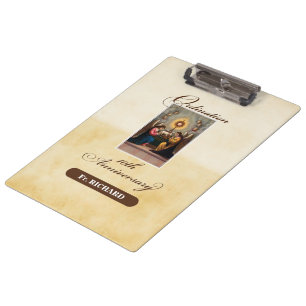 Porte-bloc Personnaliser, 10e anniversaire d'ordination Anges