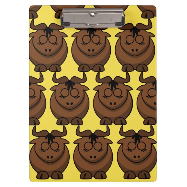 Porte-bloc Personnaliser Cute Gnu (Devant)