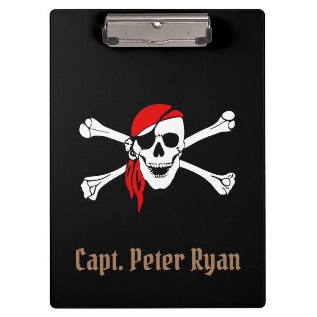 Porte-bloc Personnaliser le signe pirate Cool (Devant)