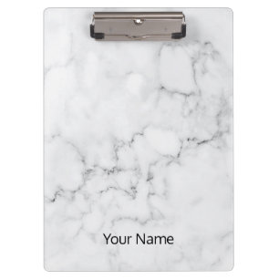 Porte-bloc Personnaliser Marbre blanc