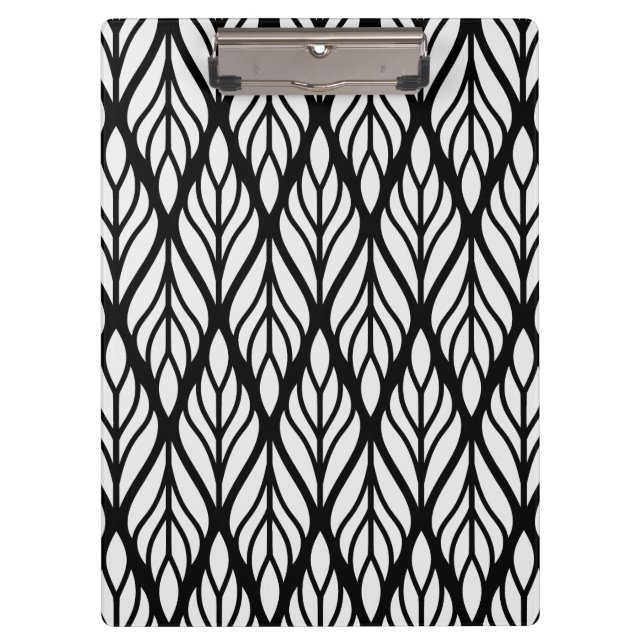 Porte-bloc Personnaliser Motif feuille blanche (Devant)