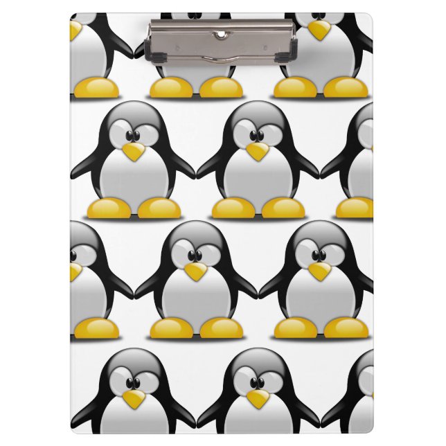 Porte-bloc Personnaliser Pingouins mignons (Devant)