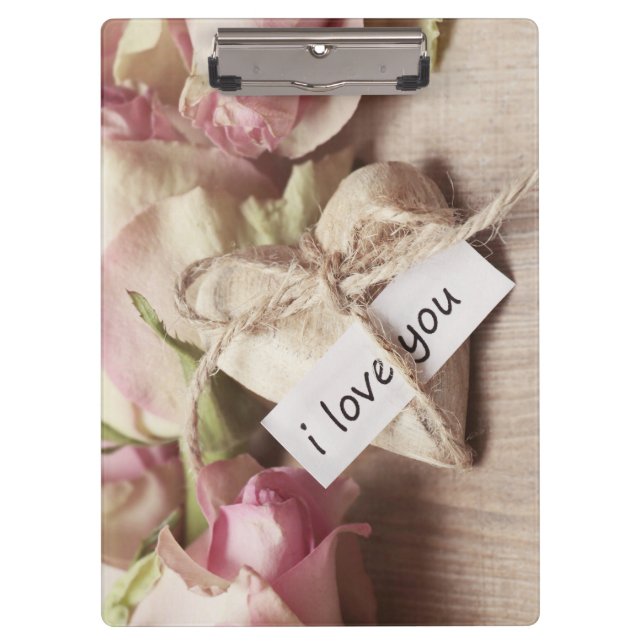 Porte-bloc Personnalisez les roses roses roses avec un design (Devant)