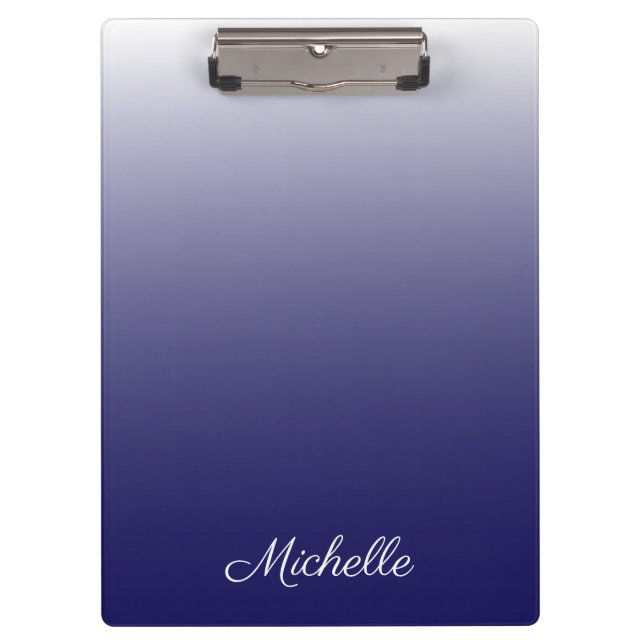 Porte-bloc Personnalized gradient ombre navy blue (Devant)