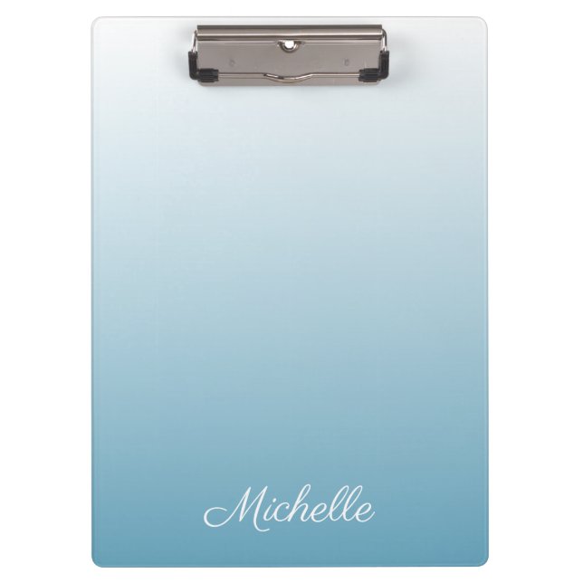 Porte-bloc Personnel gradient ombre angel blue (Devant)