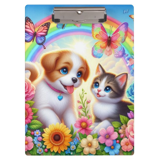 Porte-bloc Petit chiot/chiot/chaton (Devant)