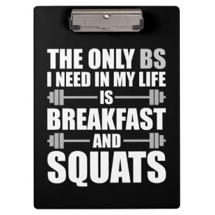 Porte-bloc Petit-déjeuner et squats - Exercice de musculation