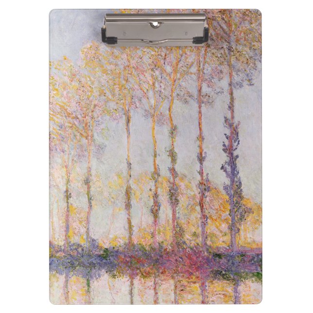 Porte-bloc Peupliers de Claude Monet | sur les banques de (Devant)