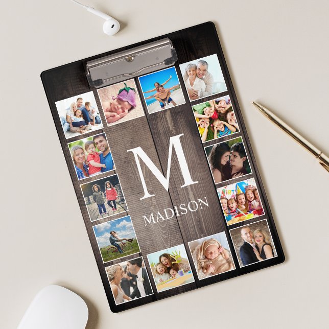 Porte-bloc Photo de Custom Collage Rustic Farmhouse Family (Créateur téléchargé)