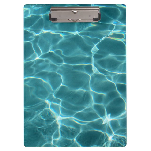 Porte-bloc Photo d'eau de piscine sarcelle aqua (Devant)