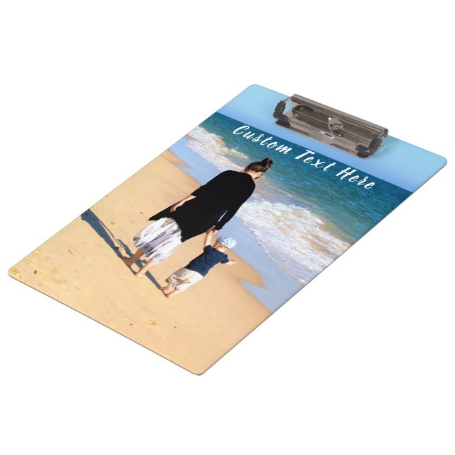 Porte-bloc Photo et texte personnalisés - Votre propre design (Incliné)