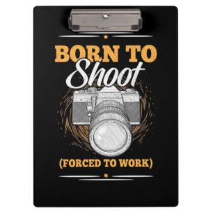 Porte-bloc Photographe Né Pour Prendre Des Photos