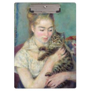 Porte-bloc Pierre-Auguste Renoir - Femme au chat