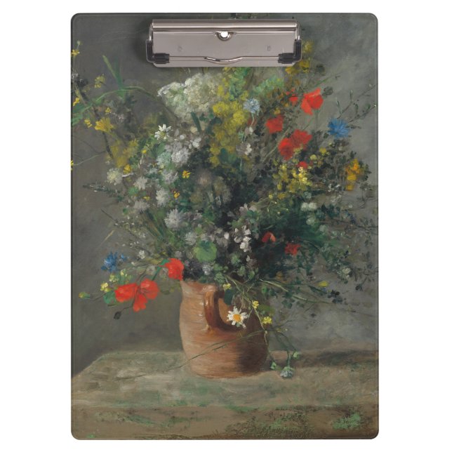 Porte-bloc Pierre-Auguste Renoir - Fleurs dans un Vase 1866 (Devant)