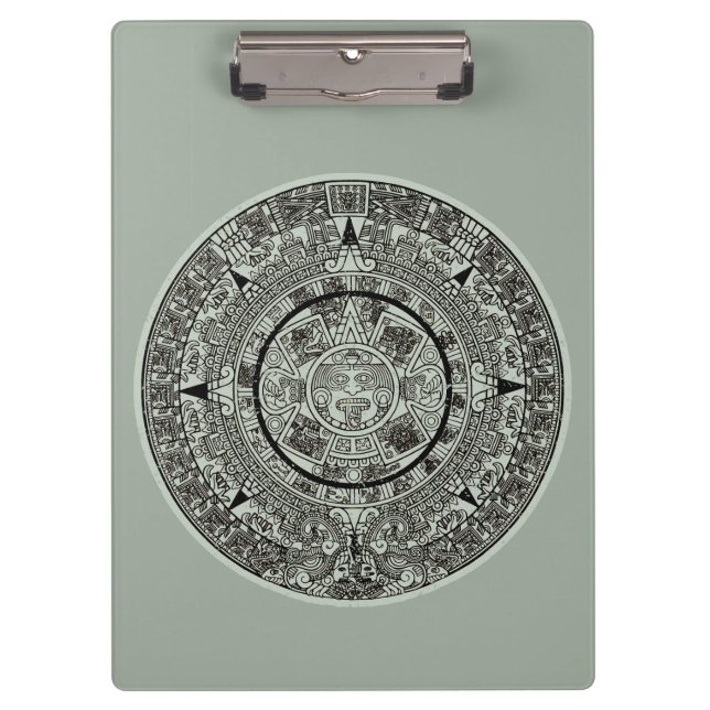 Porte-bloc Pierre de soleil aztèque mexicaine Calendrier maya (Devant)
